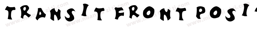 Transit Front Positiv OT Regular字体转换